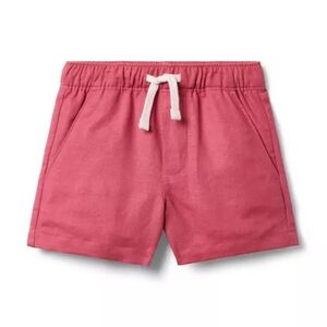 NWT Sz 6 Janie and Jack The Shortest Short Shorts Sun-Kissed Red Cotton/Linen